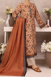 NUSL3206 Printed Lawn Suit - Unstitched 3Pc